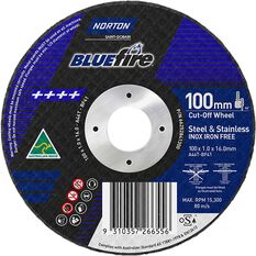 Norton Metal Cut off Disc 100mm x 1.0mm x 16mm, , scanz_hi-res