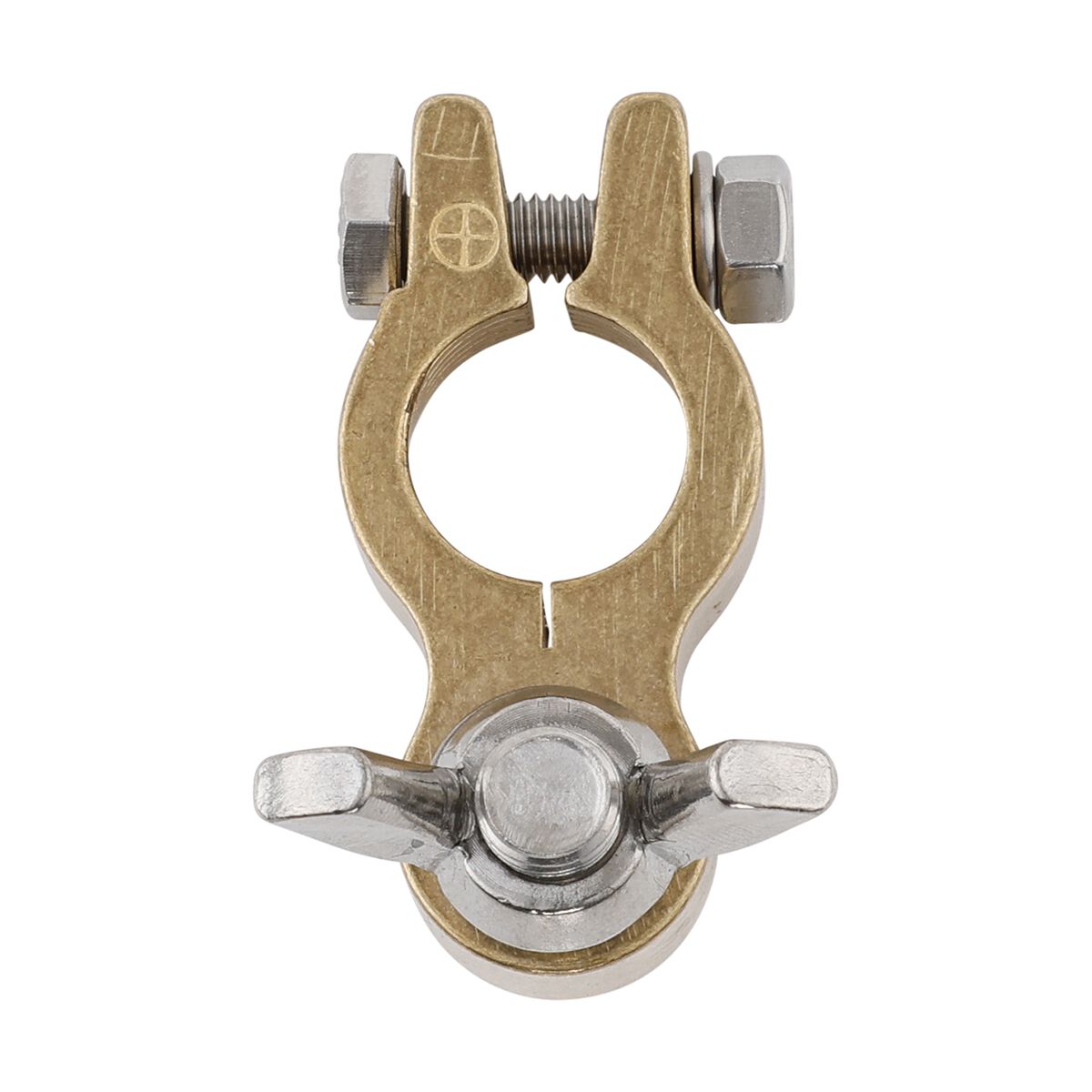 Century Battery Terminal Forged Brass Wingnut Positive, , scanz_hi-res