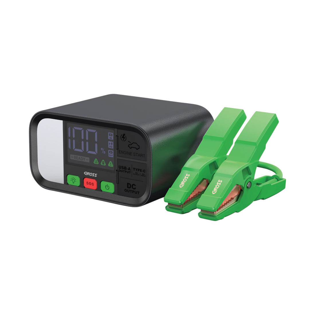 CAROSS T19Plus 12V 2000A Smart Lithium Jump Starter With Built-in 2 Mode LED Worklight, , scanz_hi-res