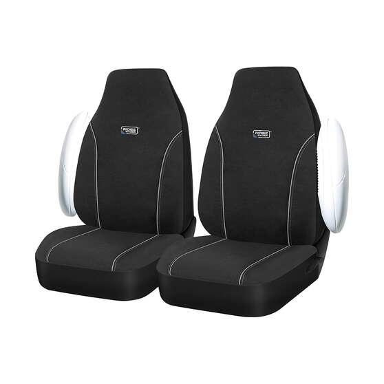 Ridge Ryder Canvas Seat Covers Black/Grey 60SAB, , scanz_hi-res