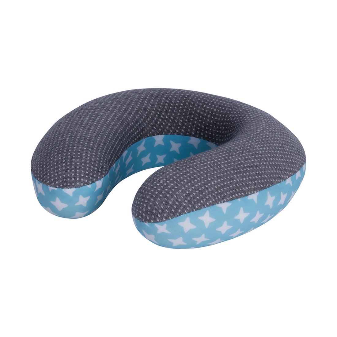 Cabin Crew Kids Neck Pillow Grey/Aqua, , scanz_hi-res