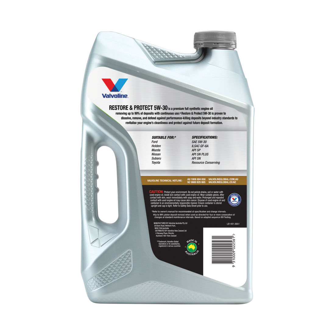 Valvoline Restore & Protect Engine Oil 5W-30 6 Litre, , scanz_hi-res