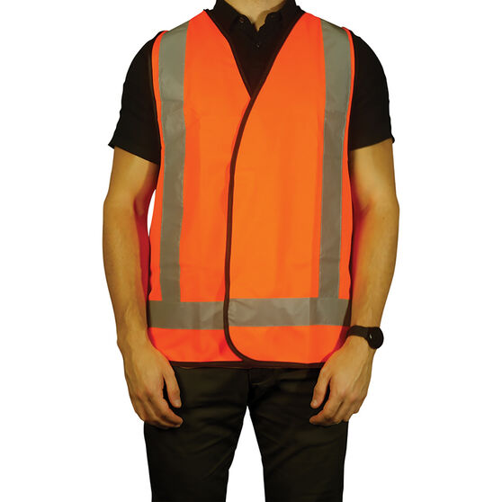 Trafalgar Hi-Vis Day Night Safety Vest Orange Large, , scanz_hi-res