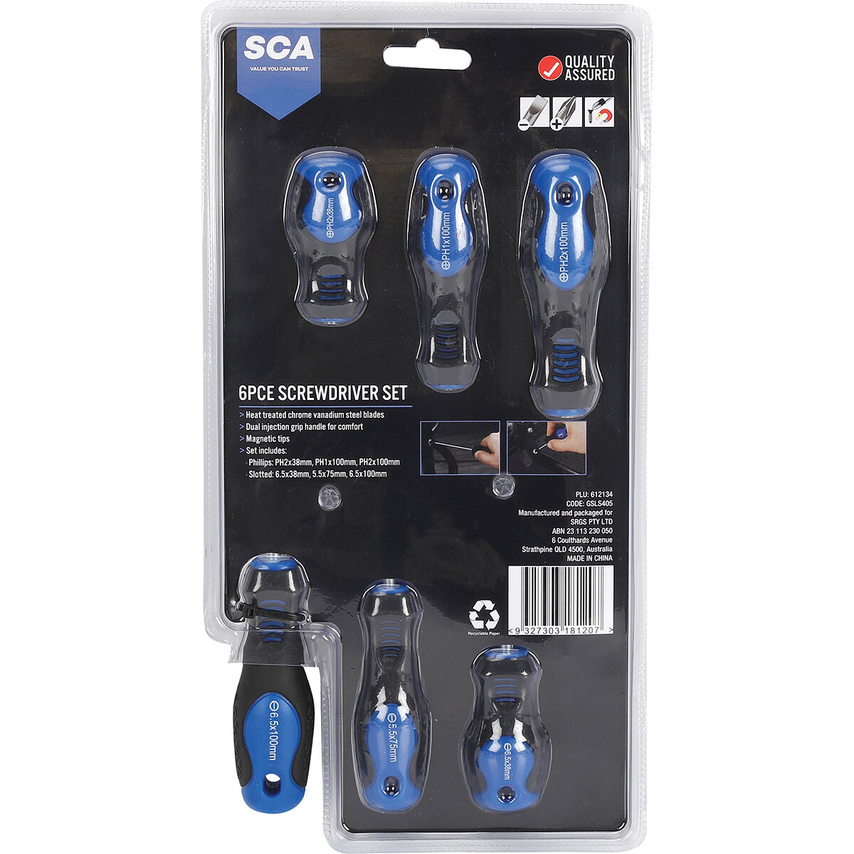 SCA Screwdriver Set - 6 Piece, , scanz_hi-res
