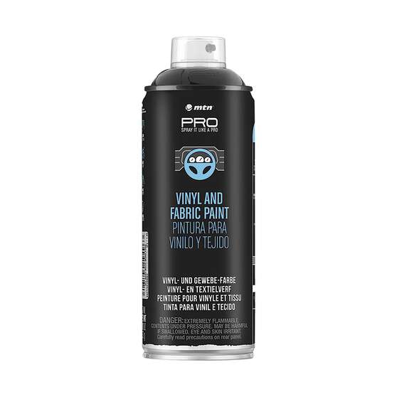 MTN PRO Vinyl & Fabric Paint Black Glossy 400ml Spray Paint, , scanz_hi-res