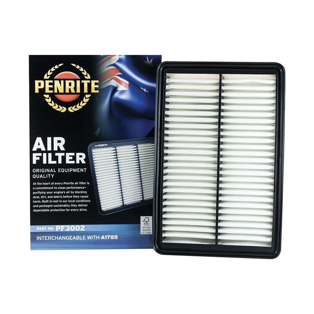 Penrite Air Filter PF3002 (Interchangeable with A1785), , scanz_hi-res