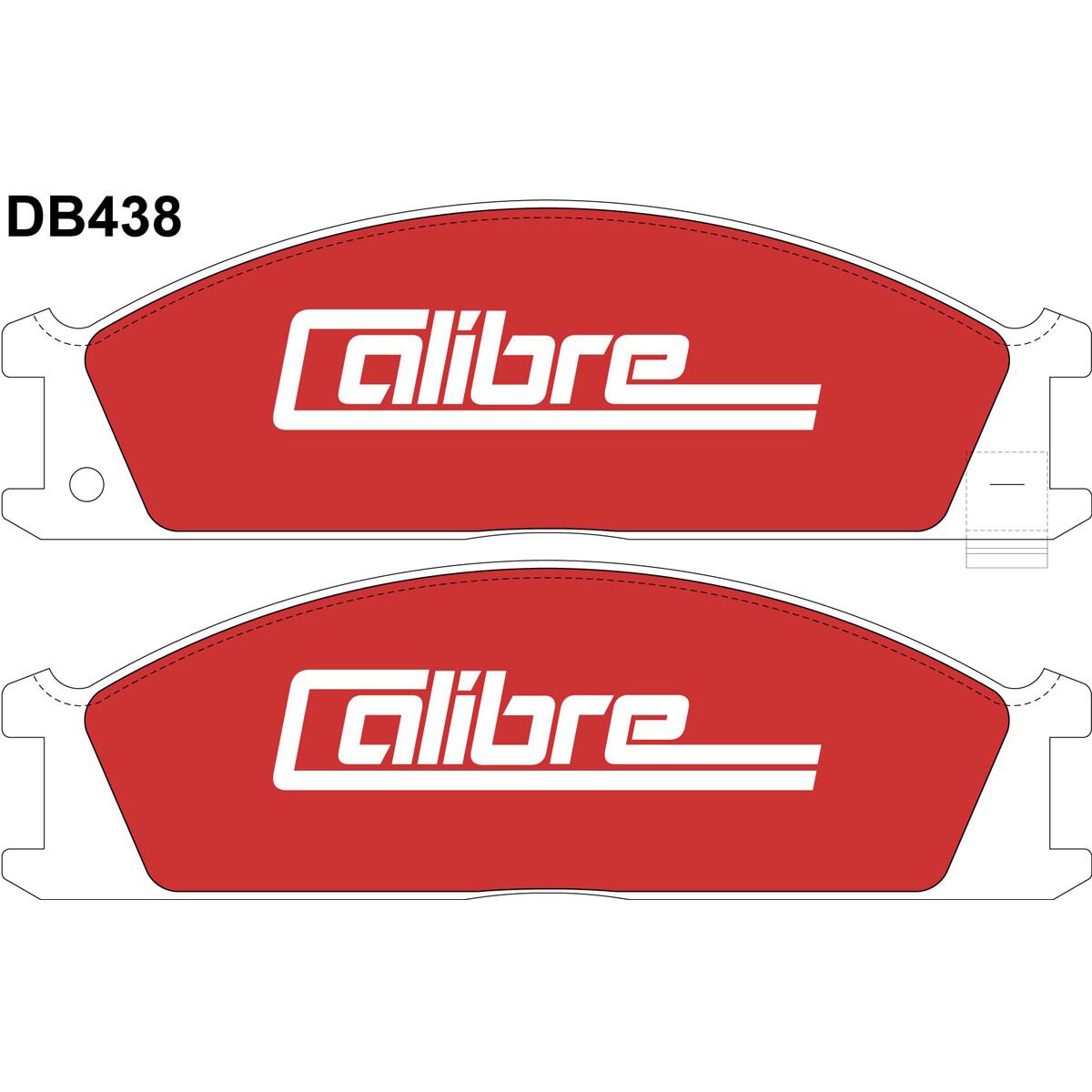 Calibre Disc Brake Pads DB438CAL, , scanz_hi-res