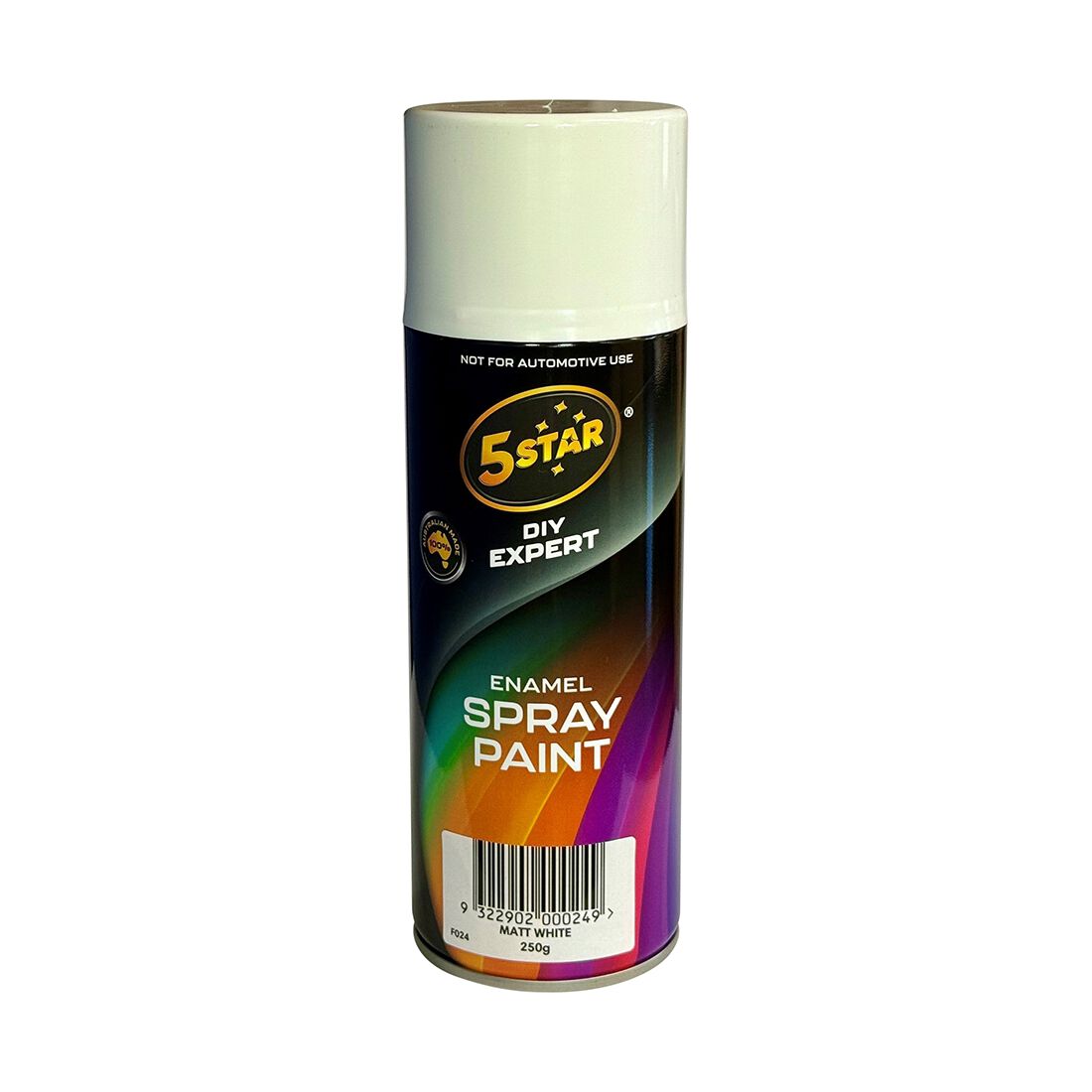 5 Star Enamel Spray Paint Matt White 250g, , scanz_hi-res