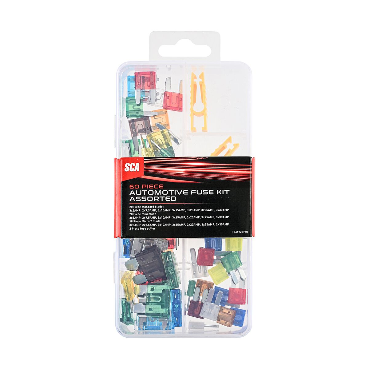 SCA Automotive Fuse Kit - Assorted - 60 Piece, , scanz_hi-res