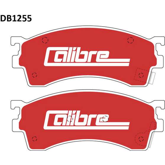 Calibre Disc Brake Pads DB1255CAL, , scanz_hi-res