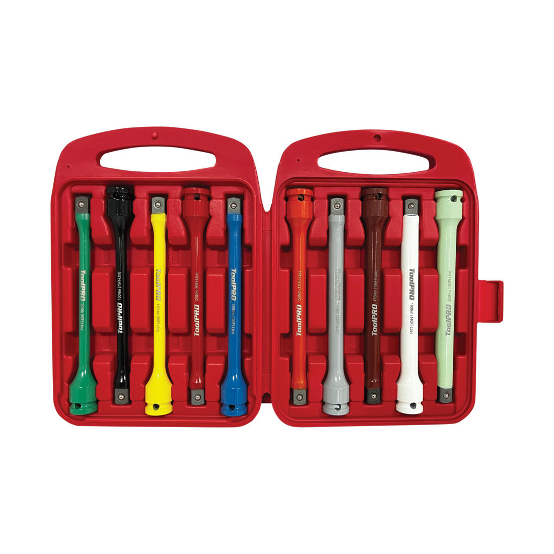 ToolPRO Torque Limiting Extension Bar Set 1/2" Drive 10 Piece, , scanz_hi-res
