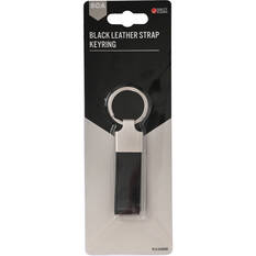 SCA PU Leather-look Strap Keyring Black, , scanz_hi-res