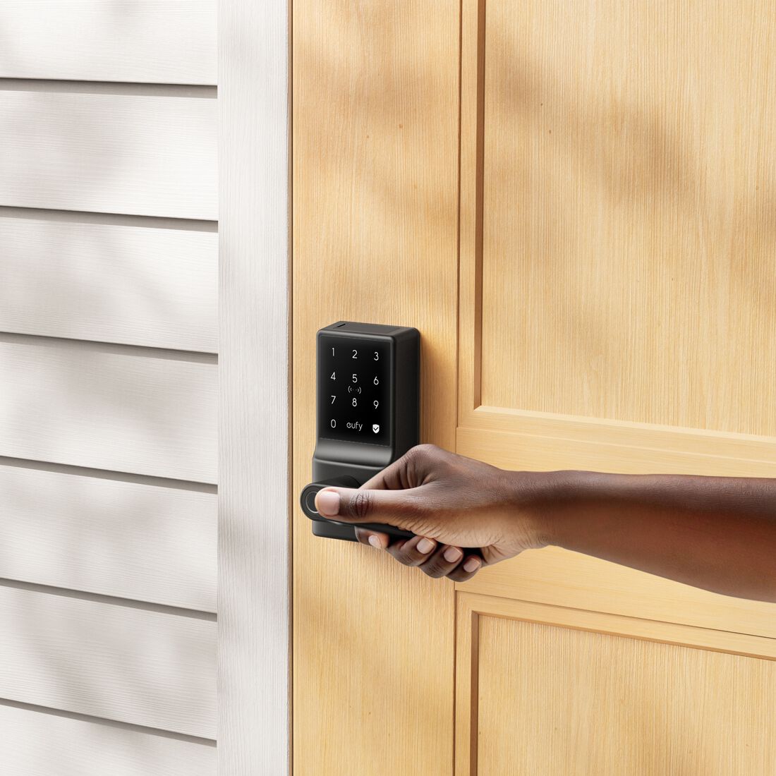 Eufy Security Smart Lever Lock C33 - Black, , scanz_hi-res