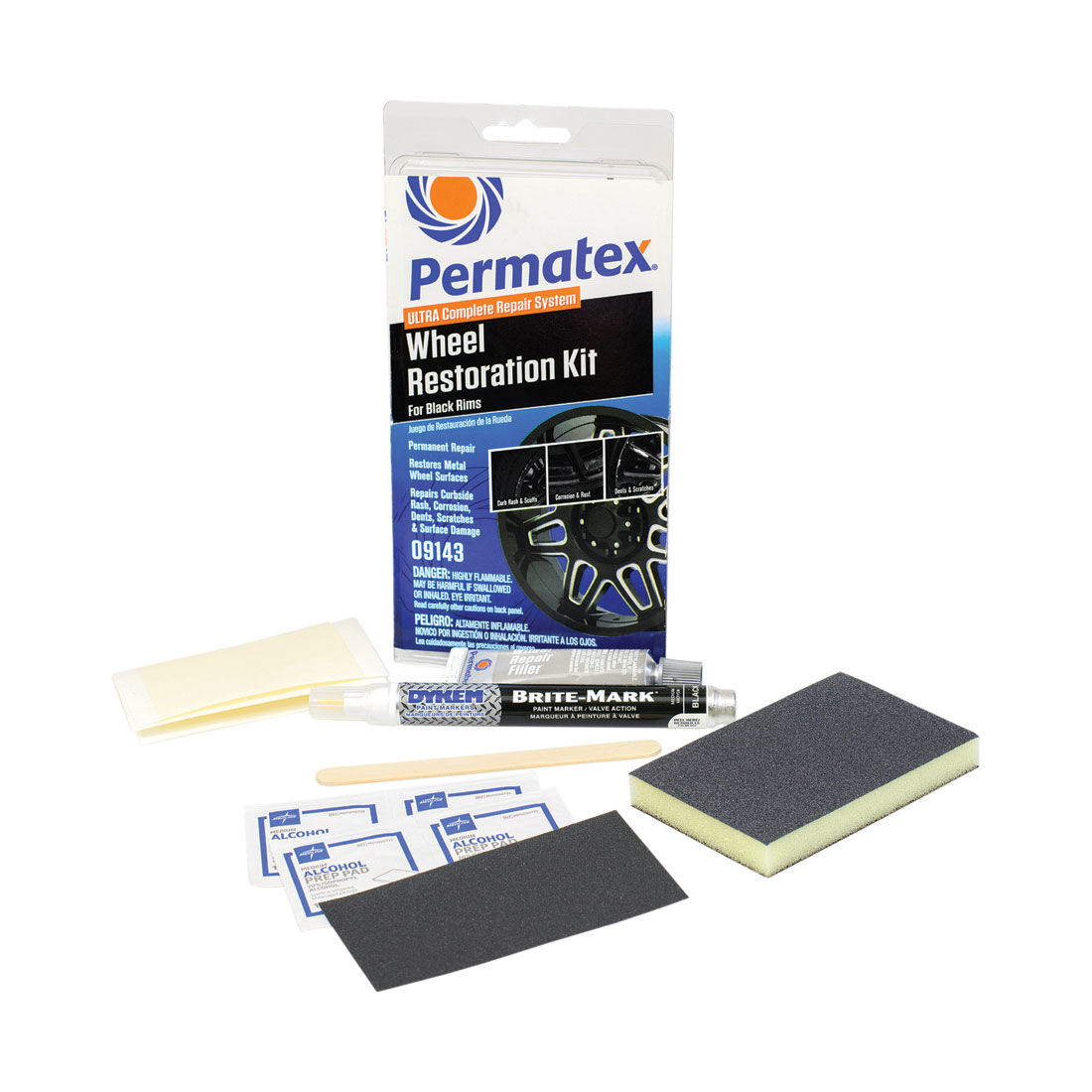 Permatex Wheel Restoration Kit Black, , scanz_hi-res
