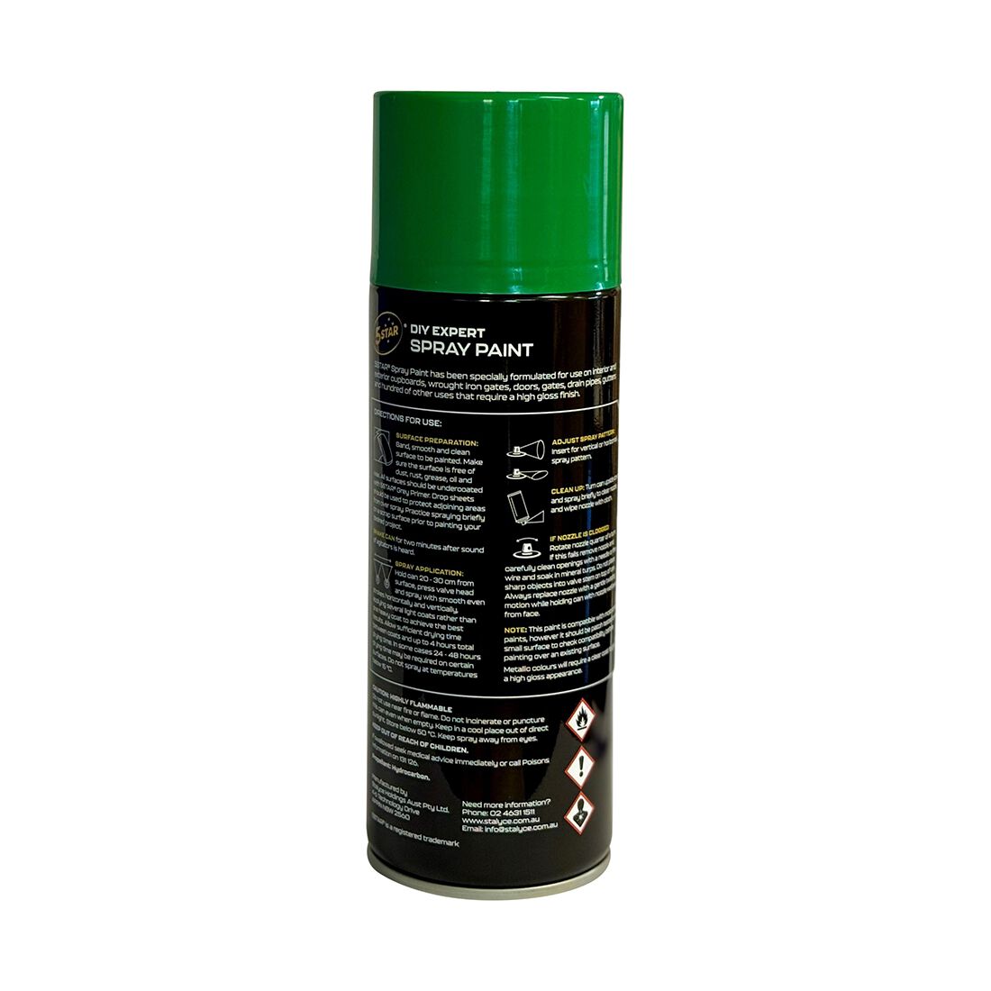 5 Star Enamel Spray Paint Emerald Green 250g, , scanz_hi-res