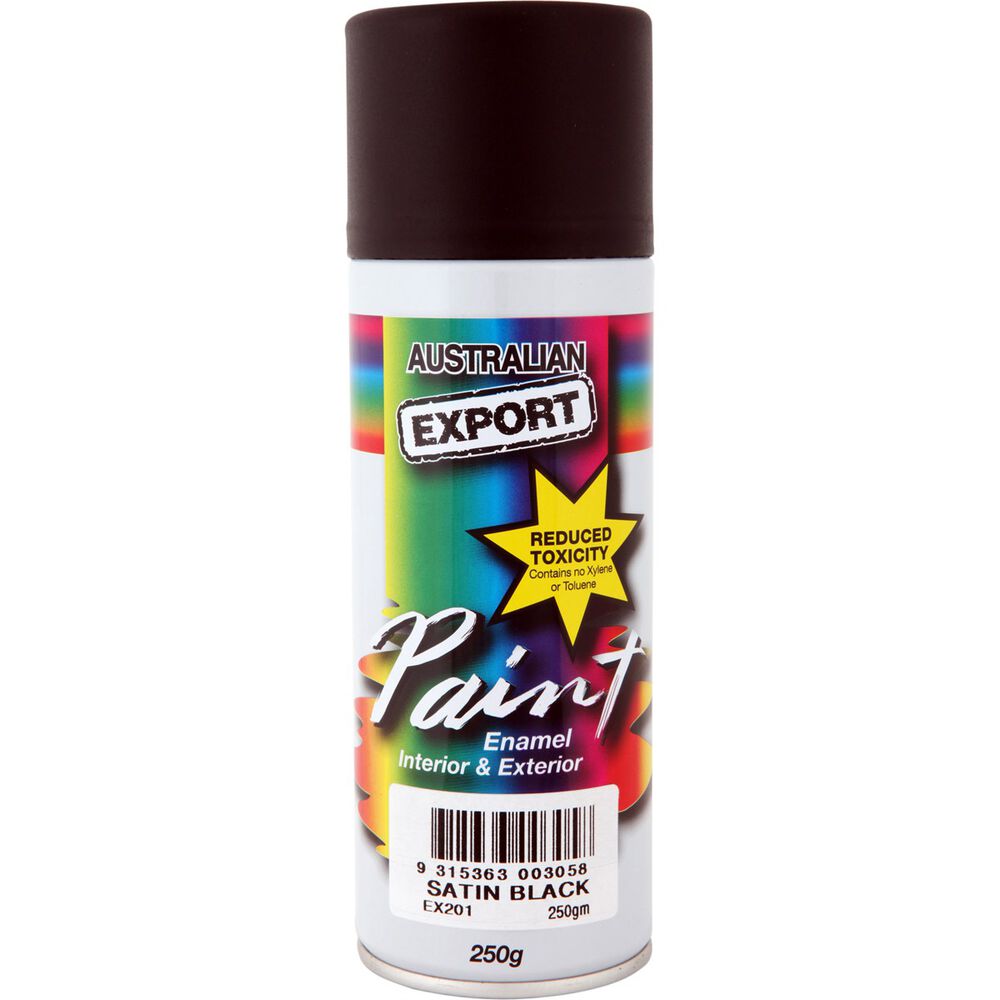 Export Aerosol Paint Enamel Satin Black 250g Supercheap Auto New Zealand