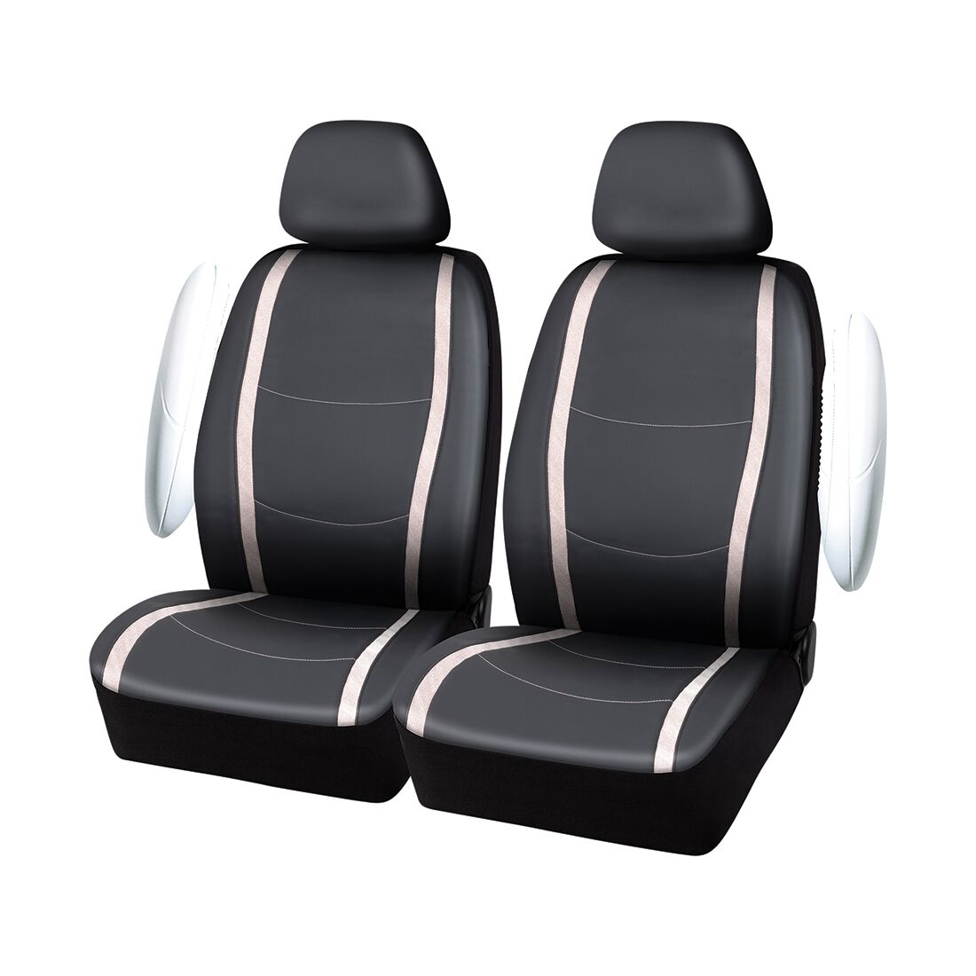 SCA Leather Look Seat Cover Pink Shimmer, , scanz_hi-res