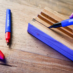 Kincrome Permanent Markers 5 Pack Mixed Colours & Fine Tip, , scanz_hi-res