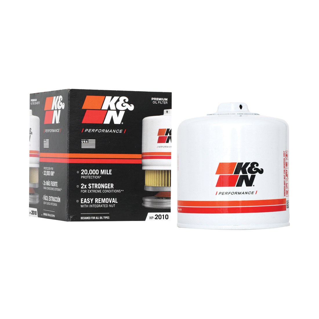 K&N Wrench Off Performance Gold Oil Filter - HP-2010 (Interchangeable with Z516), , scanz_hi-res