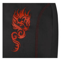 SCA Dragon Seat Cover Pack Red Adjustable Headrests Airbag Compatible 30&06H SAB, , scanz_hi-res