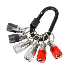 ToolPRO Bit Holder Keyring Set 6 Piece - 1/4" Drive, , scanz_hi-res