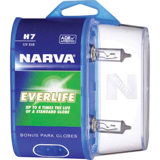 Narva Everlife Headlight Globes - H7, 12V 55W, 48329BL2, , scanz_hi-res