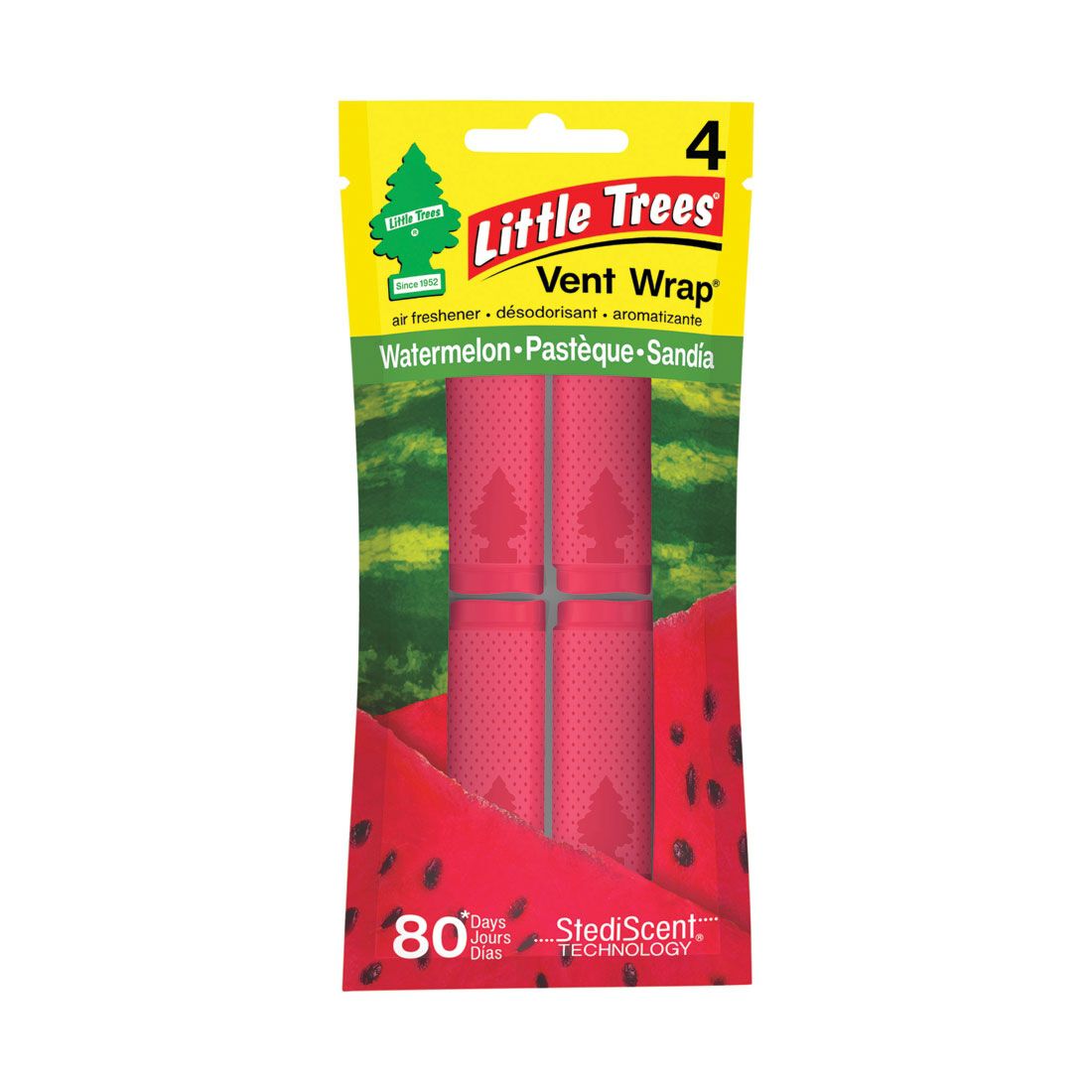 Little Trees 4 Pack New Vent Wrap Watermelon, , scanz_hi-res