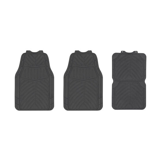 SCA Essential Black Rubber Car Floor Mats Supercheap Auto New Zealand