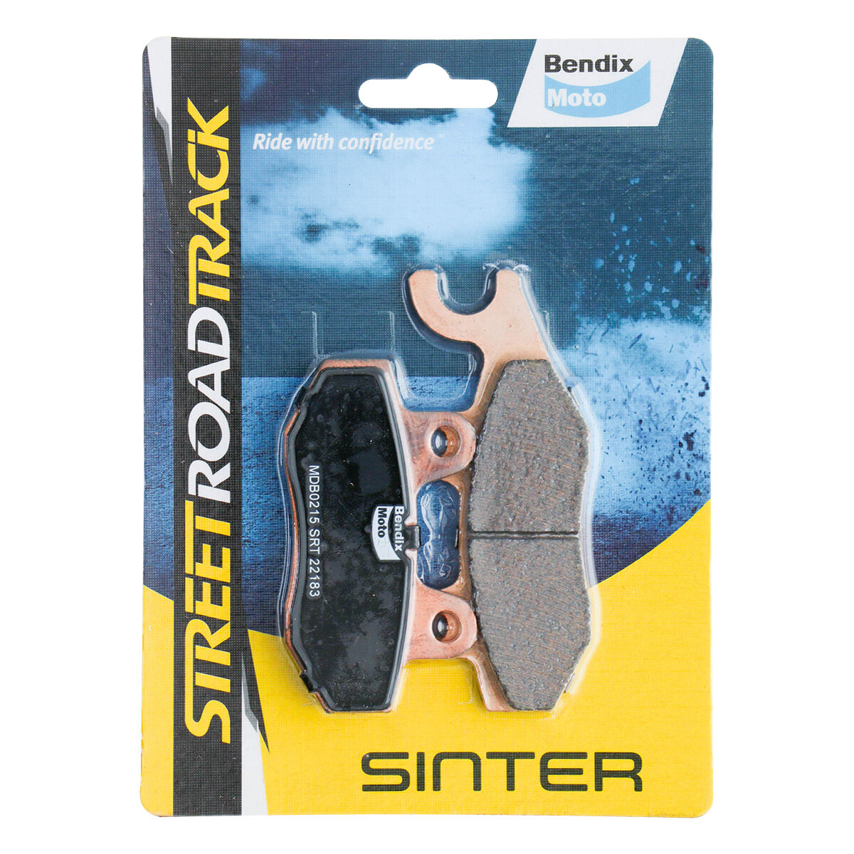 Bendix Street Road Track Motorcycle Disc Brake Pads - MDB0215-SRT, , scanz_hi-res