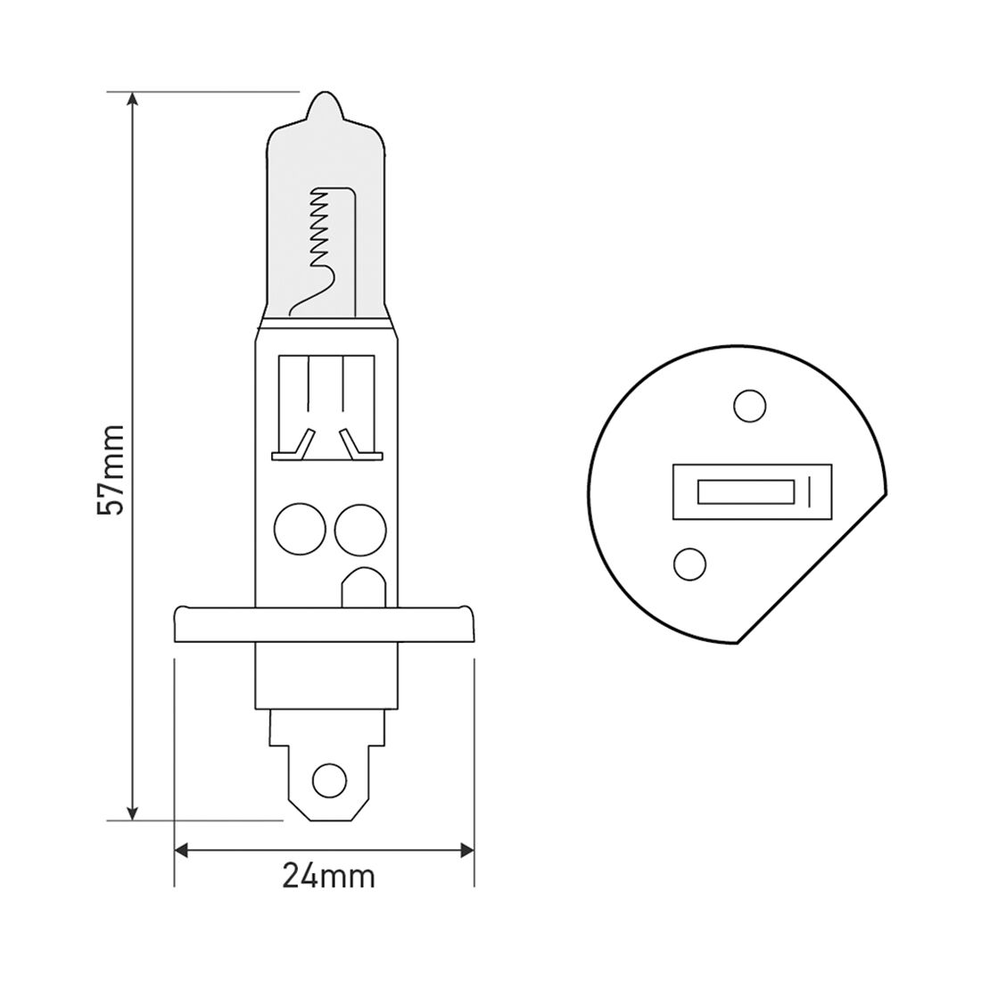 SCA Headlight Globe - H1 12V 55W, , scanz_hi-res