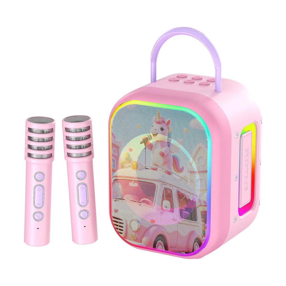 Karaoke Wireless Speaker Set - Pink, , scanz_hi-res