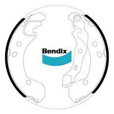 Bendix Brake Shoes - BS5287, , scanz_hi-res