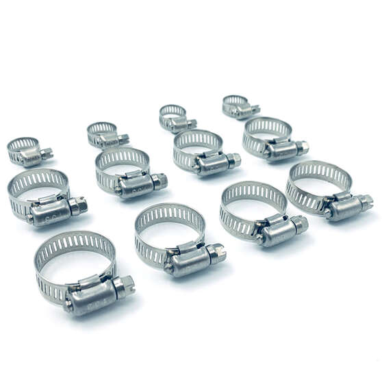 SCA Hose Clamps - Stainless, 13-16mm, 16-27mm & 18-32mm, , scanz_hi-res