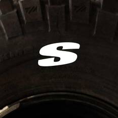 Tire Stickers - Letter S, , scanz_hi-res