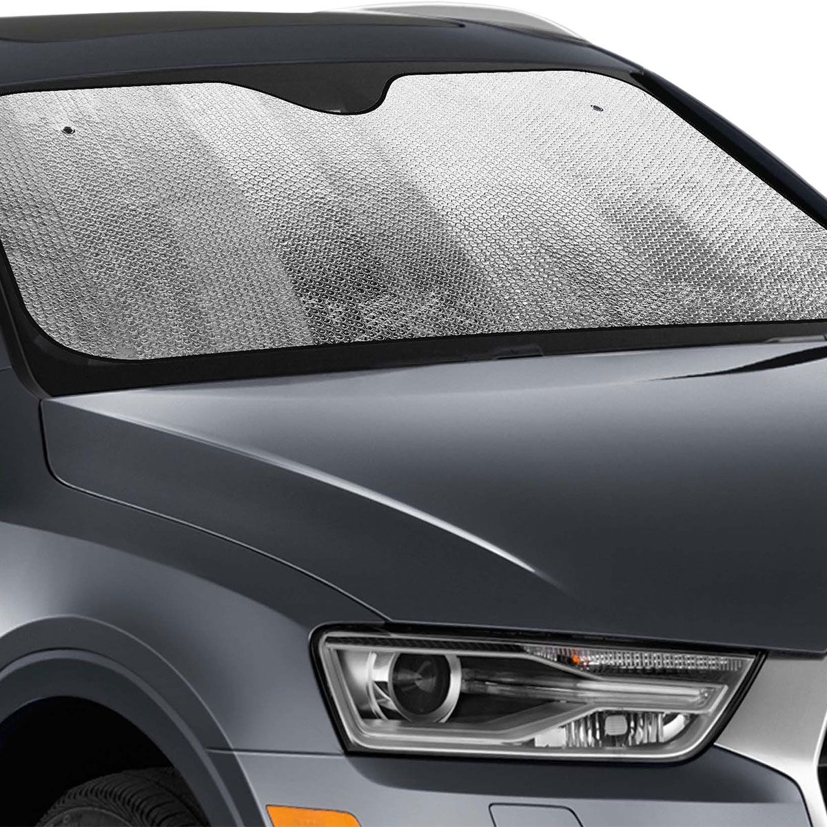 SCA Accordion Bubble Sunshade Silver Front Small, , scanz_hi-res