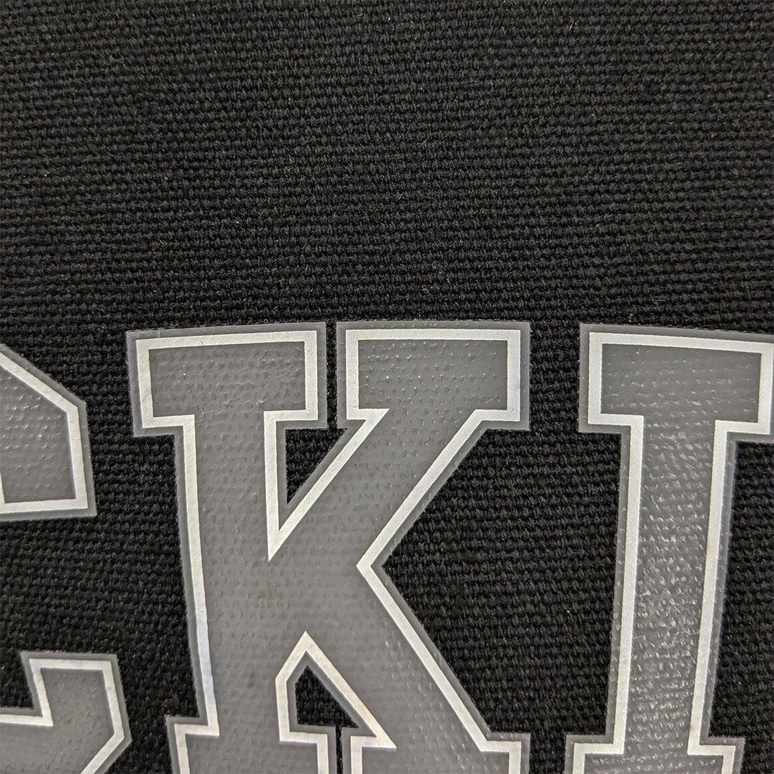 Dickies Collegiate Poly Canvas Seat Covers Black/Grey Adjustable Headrests Airbag Compatible, , scanz_hi-res