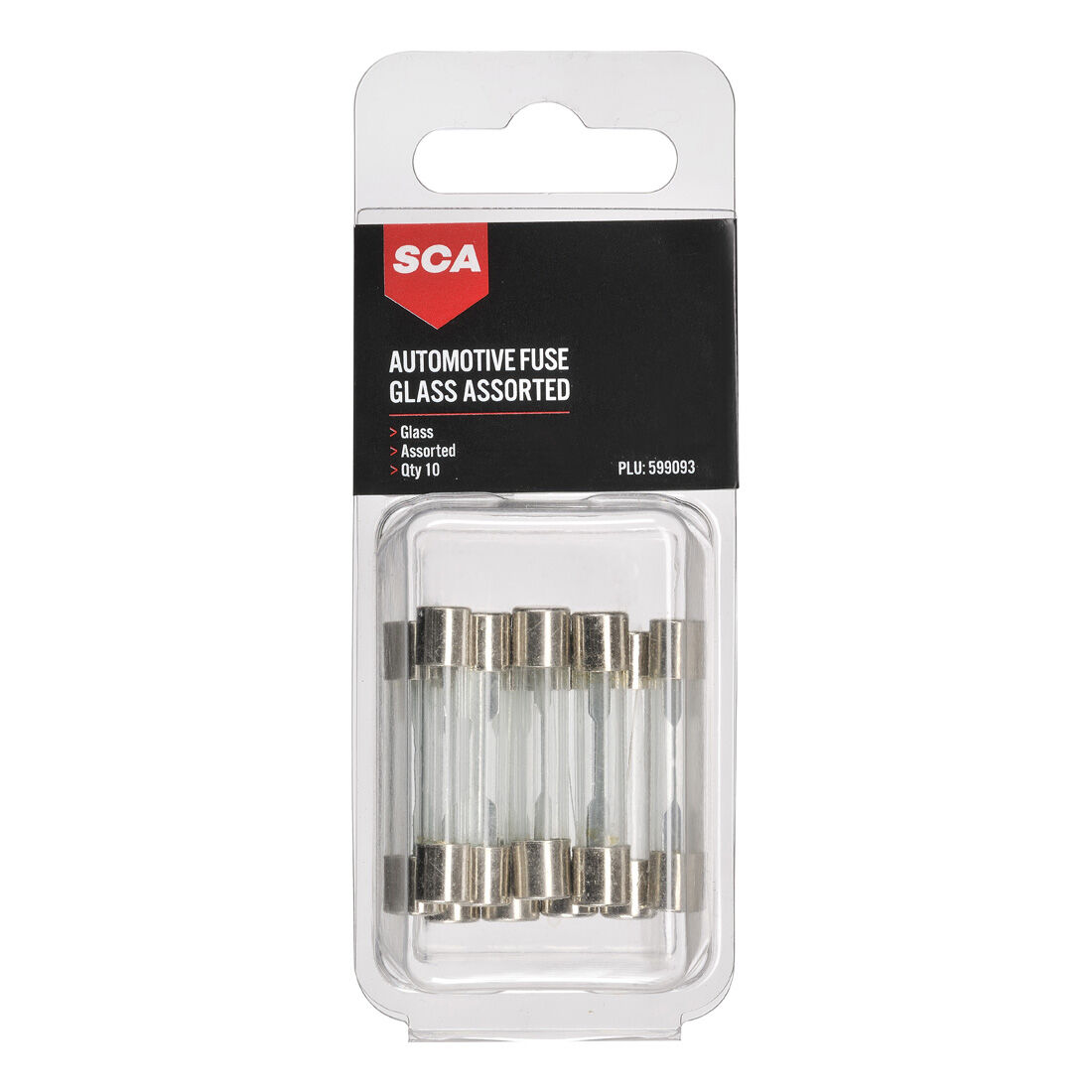 SCA Automotive Fuses - Glass Assorted, 10 Pack, , scanz_hi-res