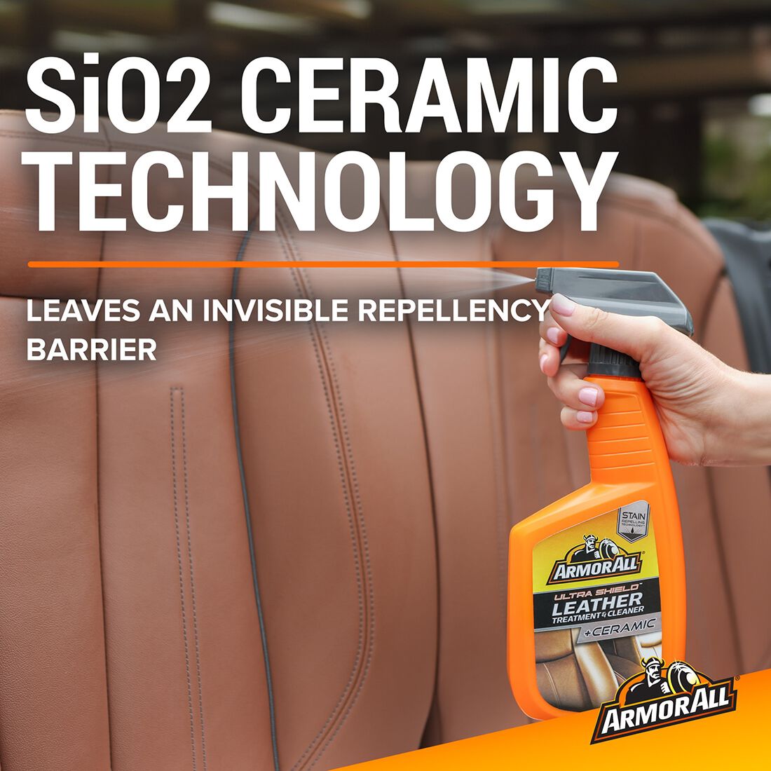 Armor All Ultra Shield Ceramic Leather Treatment & Cleaner 500mL, , scanz_hi-res