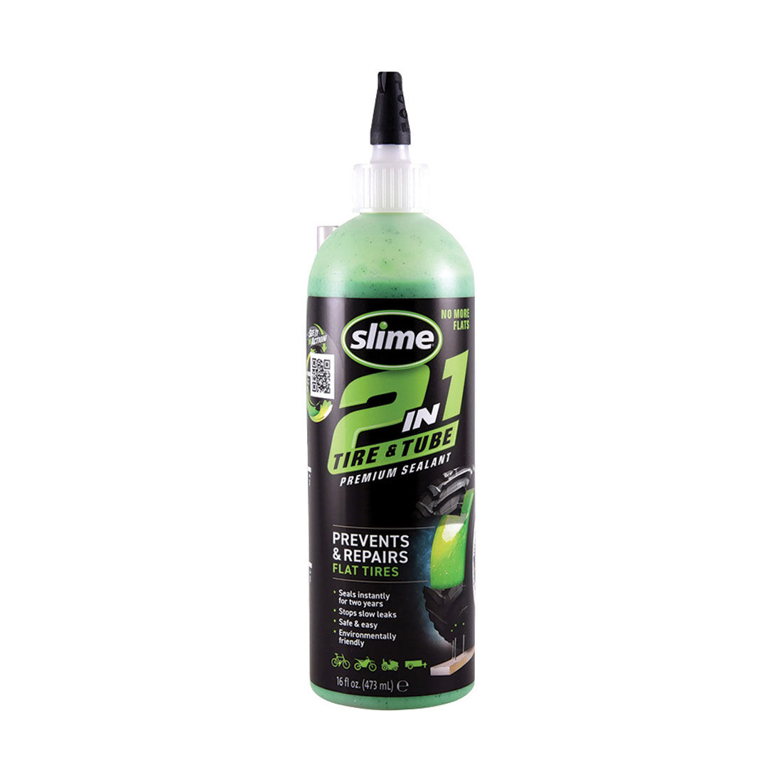 Slime 2-In-1 Tyre and Tube sealant 473ml, , scanz_hi-res