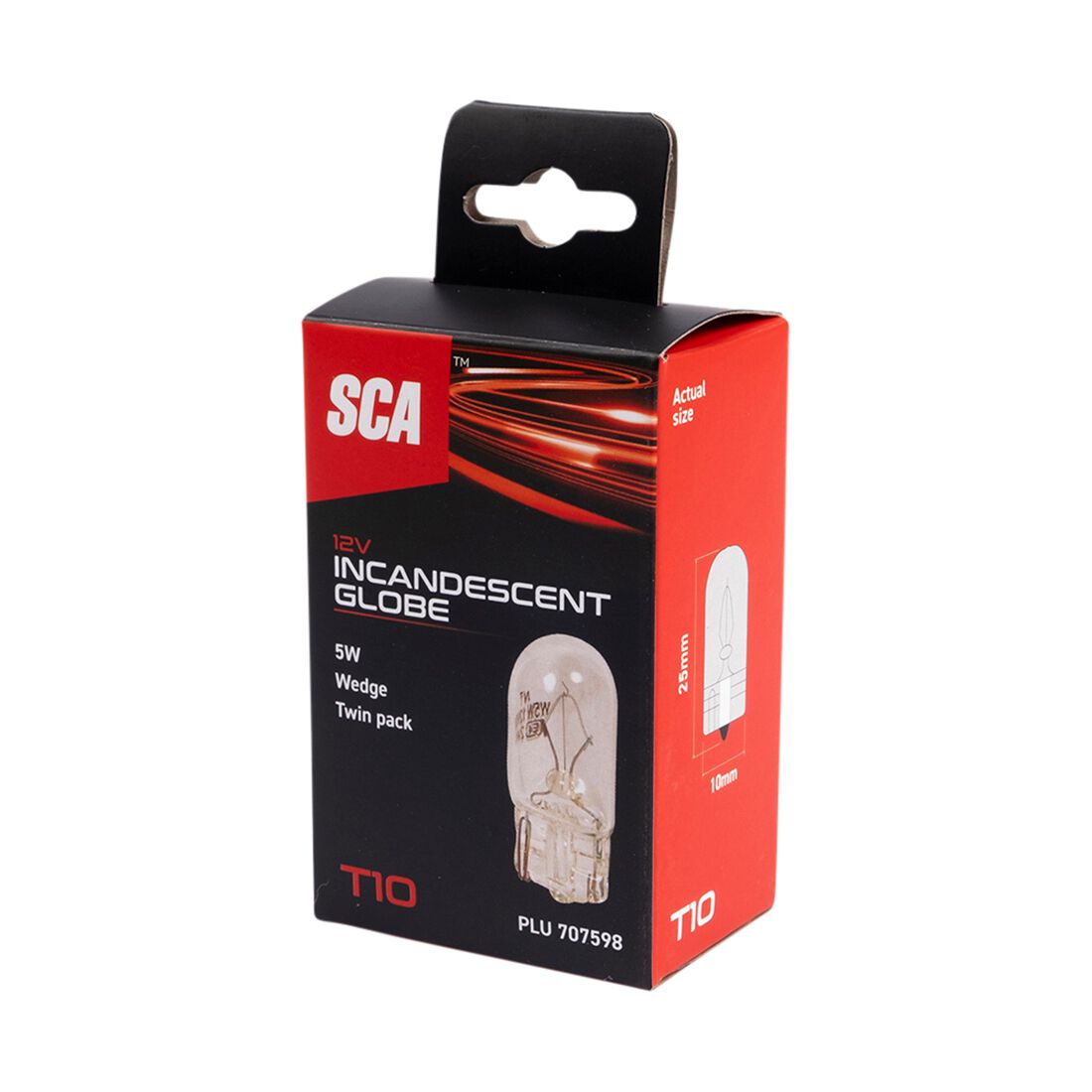 SCA Incandescent Globe - T10 12V 5W - 2 Pack, , scanz_hi-res