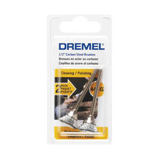 Dremel 2pk Carbon Steel 3.2mm Shank 13mm Dia Brush, , scanz_hi-res