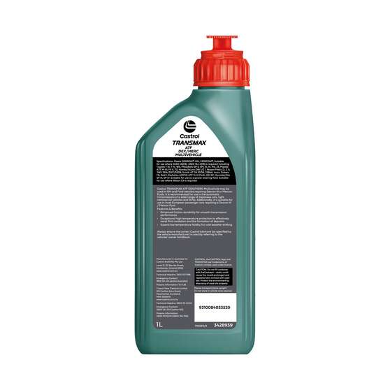 Castrol TRANSMAX DEX/MERC MULTIVEHICLE  AT Fluid 1 Litre, , scanz_hi-res