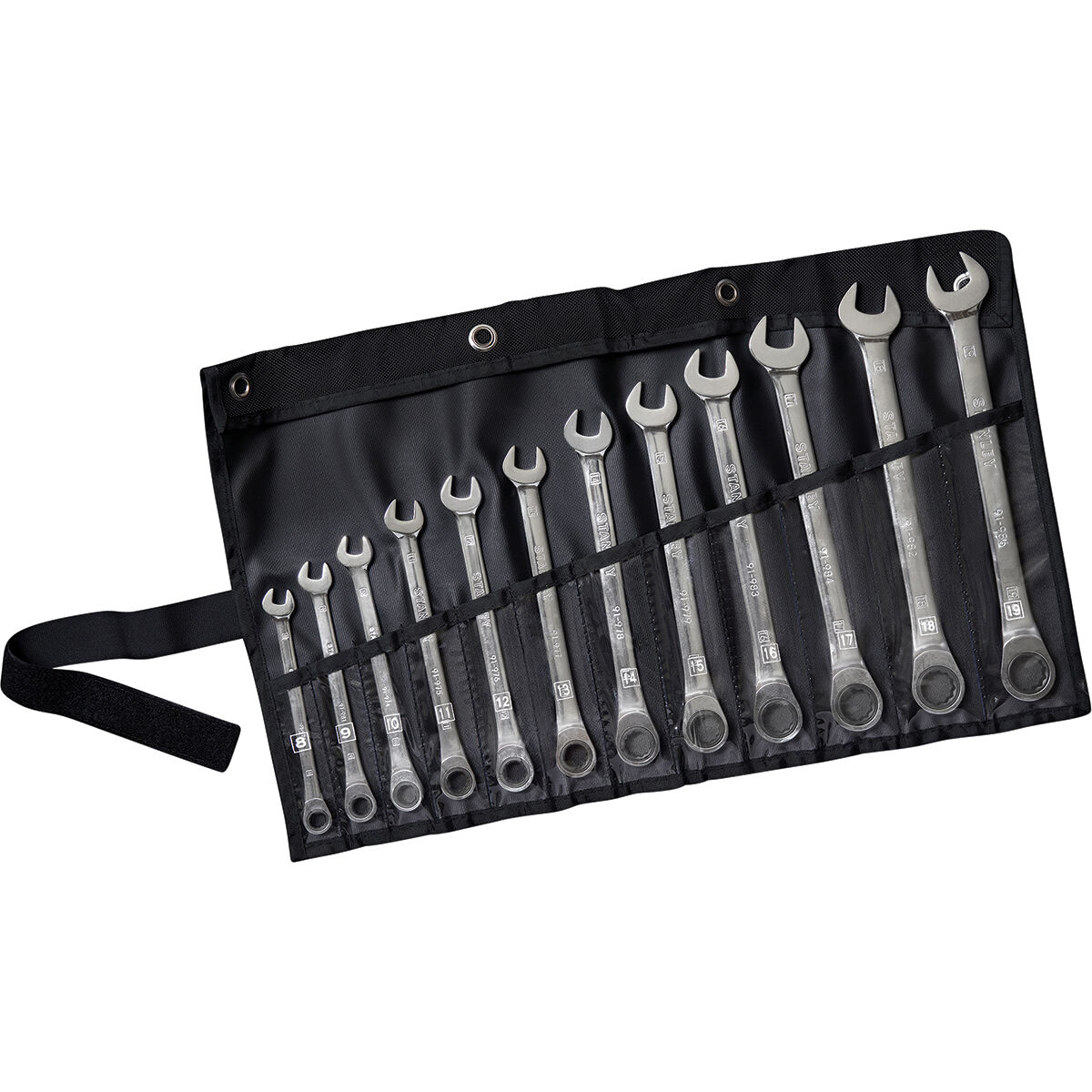 Stanley Ratchet Spanner Set Metric 12 Piece Supercheap Auto New