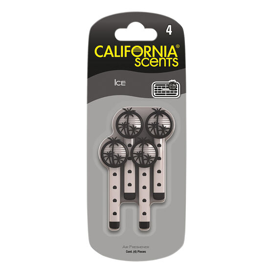 California Scents Vent Stick Air Freshener Ice 4 Pack, , scanz_hi-res