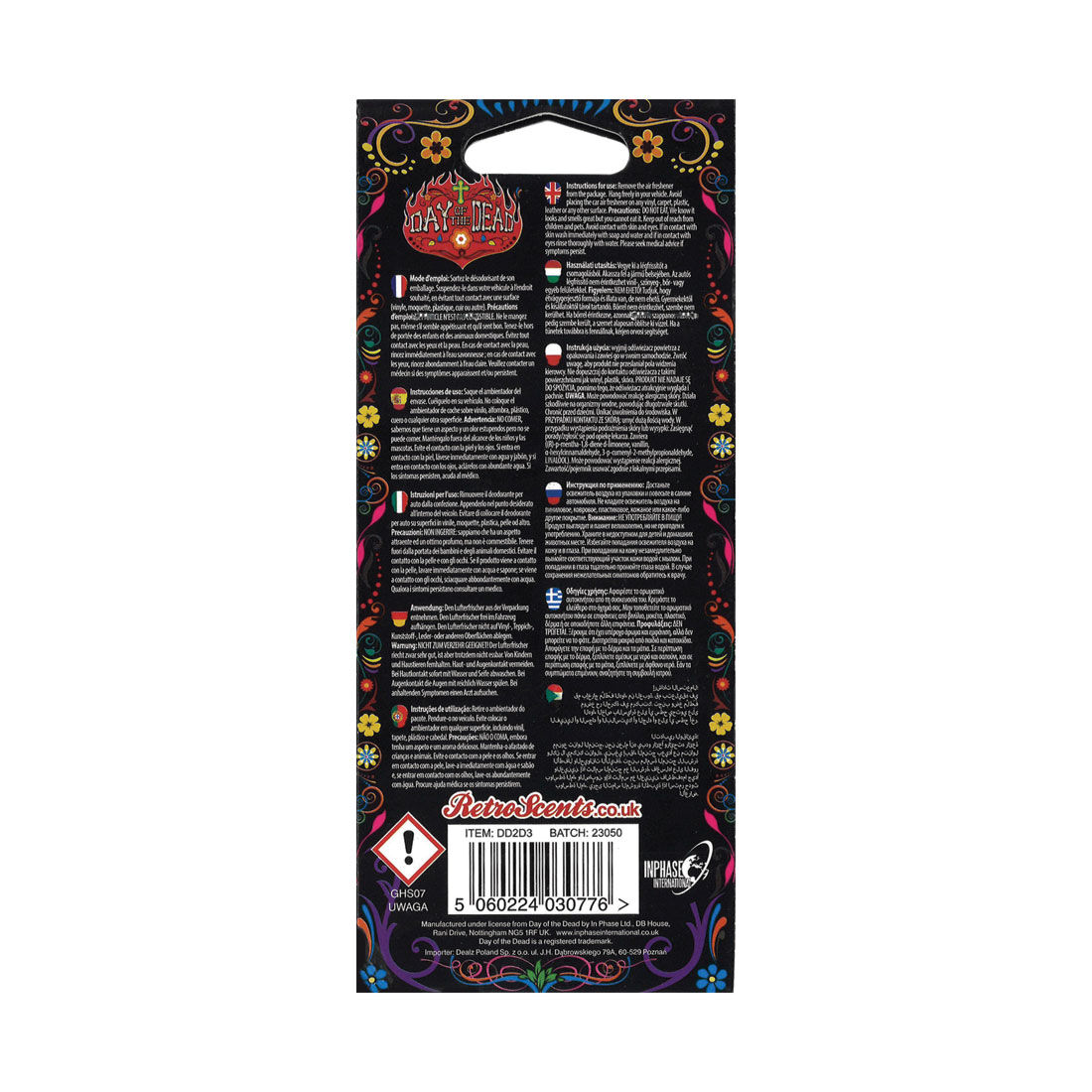 Day of the Dead Air Freshener - Night of Day, , scanz_hi-res