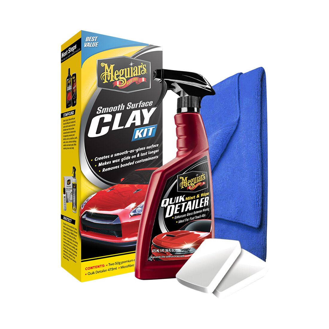 Meguiar's Smooth Surface Clay Bar Kit, , scanz_hi-res