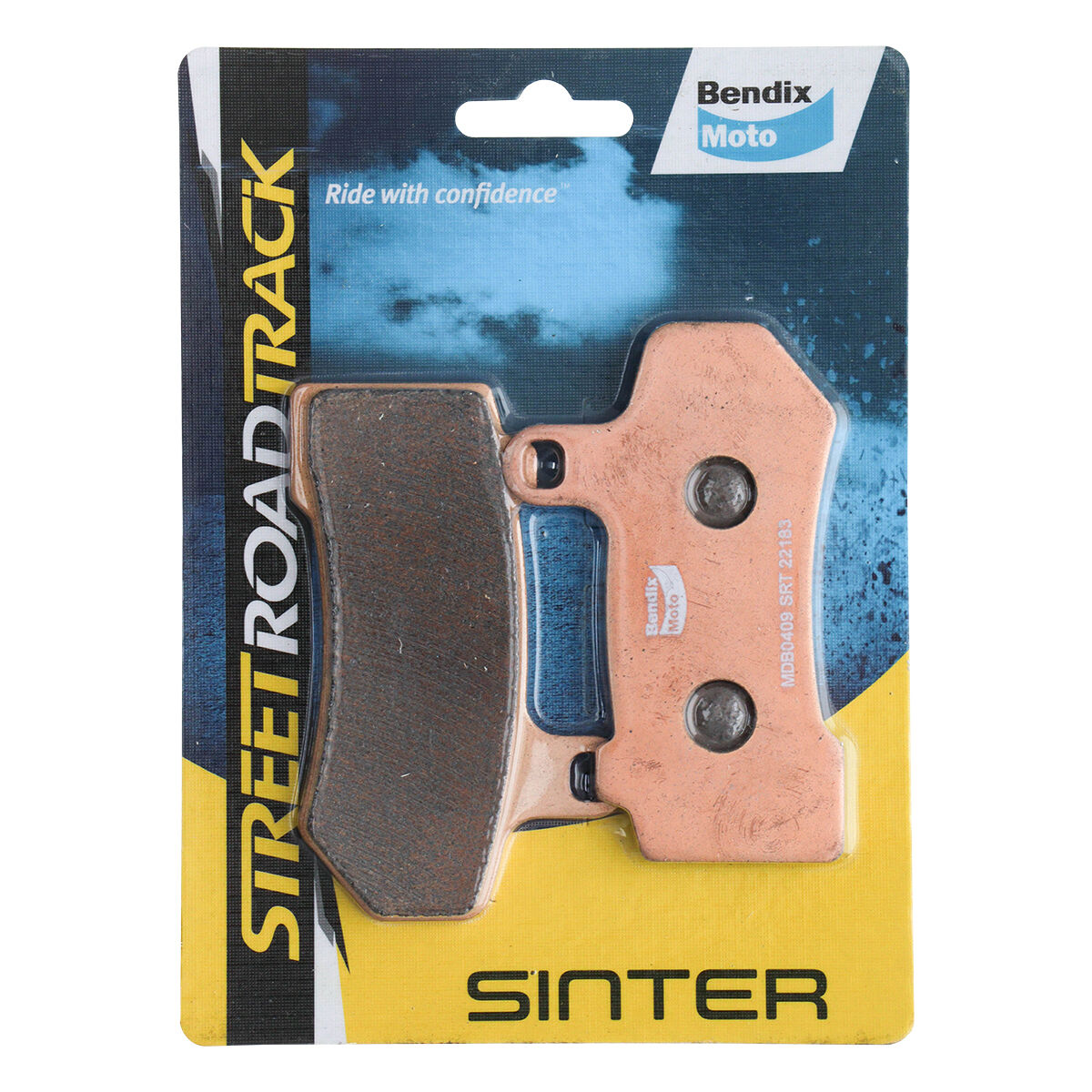 Bendix Street Road Track Motorcycle Disc Brake Pads - MDB0409-SRT, , scanz_hi-res