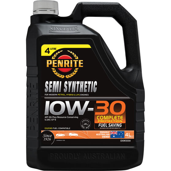 Penrite Semi Synthetic Engine Oil - 10W-30 4 Litre, , scanz_hi-res
