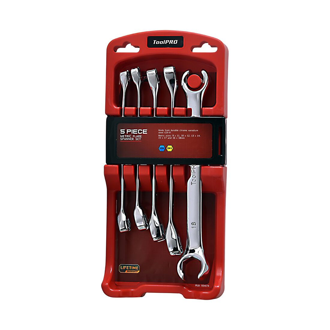 ToolPRO Spanner Set Flare Nut Metric 5 Piece, , scanz_hi-res