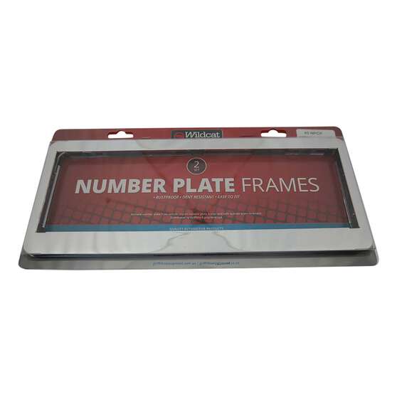 Wildcat Number Plate Frame - Chrome, , scanz_hi-res